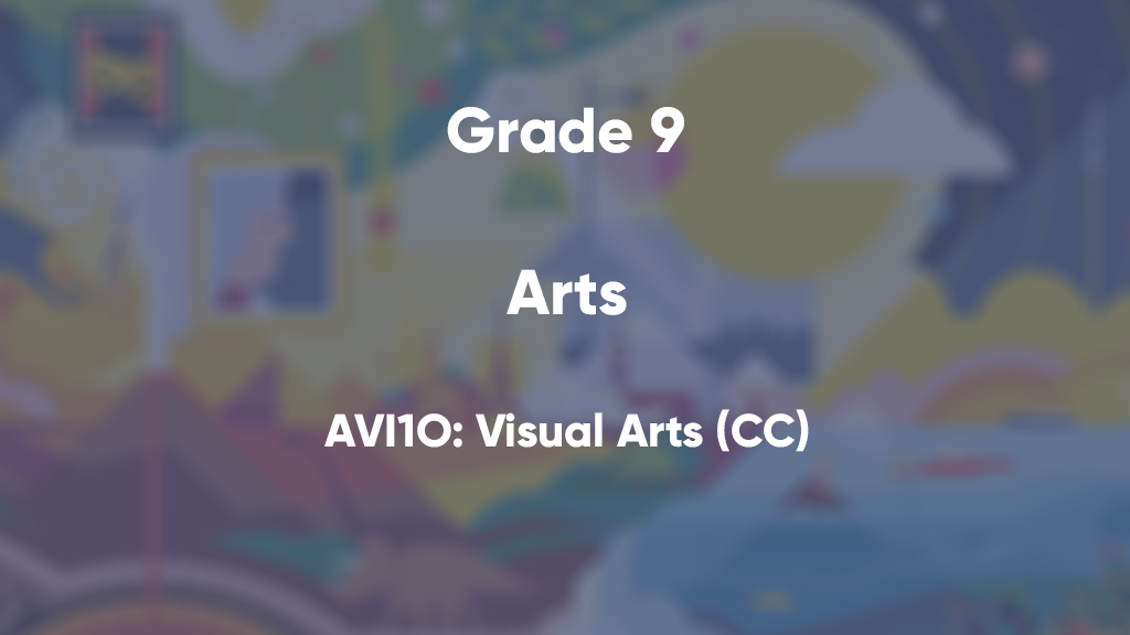 AVI1O: Visual Arts (CC)