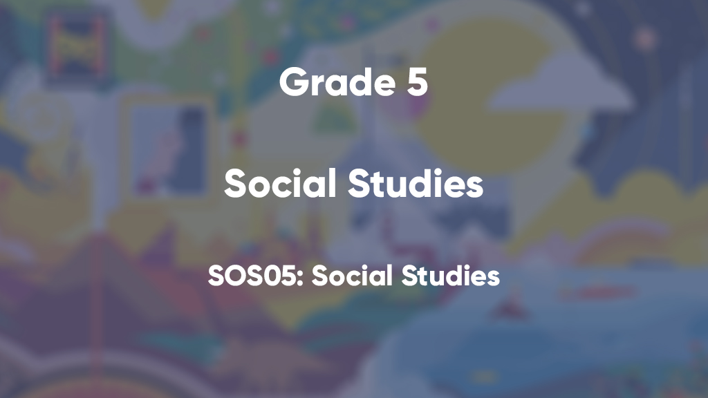 SOS05: Social Studies
