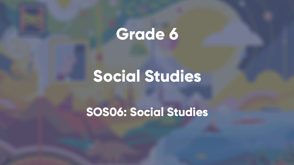 SOS06: Social Studies