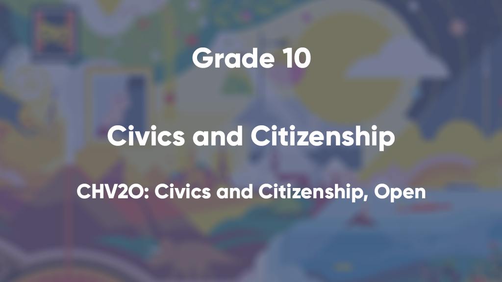 CHV2O: Civics and Citizenship, Open
