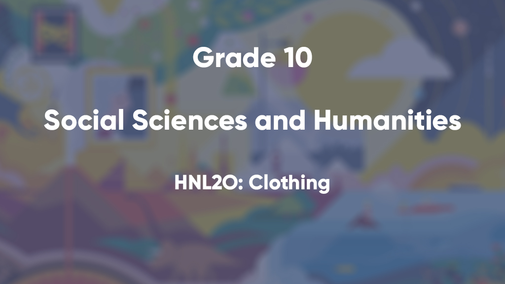 HNL2O: Clothing