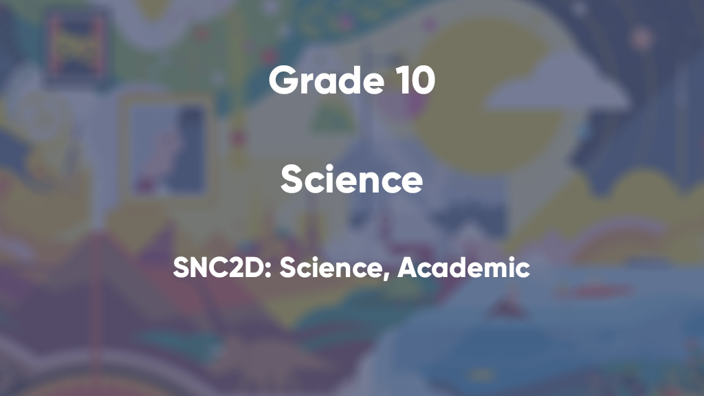 SNC2D: Science, Academic